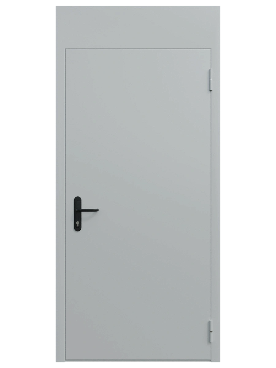 Однопольная техническая универсальная дверь с фрамугой